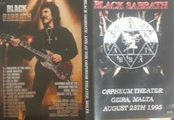 Download Black Sabbath - Live At The Orpheum Theater Malta