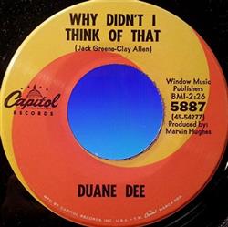 Download Duane Dee - Why Didnt I Think Of That