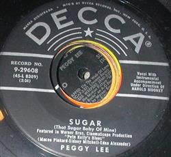 Download Peggy Lee - Sugar That Sugar Baby Of Mine What Can I Say After I Say Im Sorry