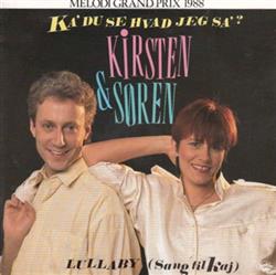 Download Kirsten & Søren - Ka Du Se Hvad Jeg Sa Lullaby Sang Til Kaj