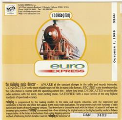 Download Various - Radioplay Euro Express 324U October 1 1999