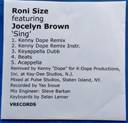 Download Roni Size - Sing Kenny Dope Remixes