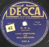 online luisteren Louis Armstrong And Mills Brothers - WPA Marie