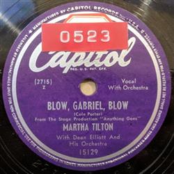 Download Martha Tilton With Dean Elliott And His Orchestra - Blow Gabriel Blow Ready Set Go