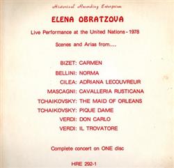 Download Elena Obratzova - Live Performance At The United Nations 1978