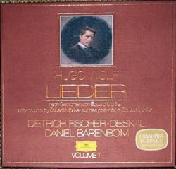 Download Hugo Wolf Dietrich FischerDieskau, Daniel Barenboim - Lieder Nach Gedichten Von Eduard Mörike Volume 1